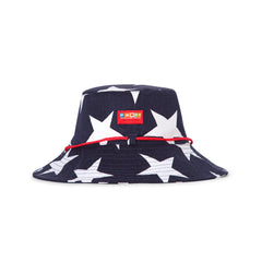 Penny Scallan Broad Brimmed Hat Navy Star
