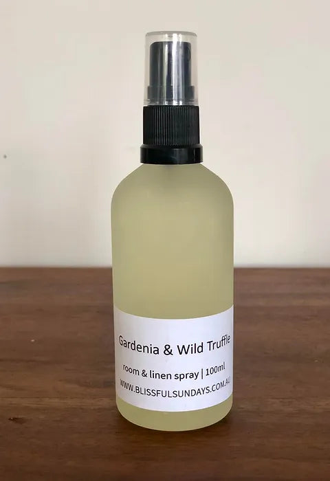 Blissful Sundays Room and Linen Spray - Gardenia and Wild Truffle