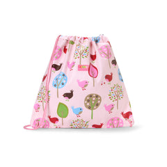 Penny Scallan Swimming Bag / Library Bag / Drawstring Bag - Chirpy Bird
