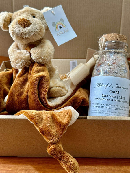 Dog Comfort Blanket and Bath Soak Gift Set