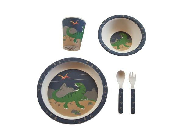 Bobble Art Bamboo Tableware - Dinosaurs