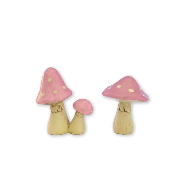 Lil Fairy Door Accessories - Pink Mushroom