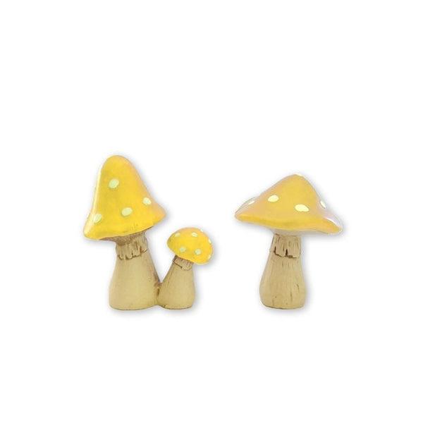 Lil Fairy Door Accessories -  Yellow Mushroom