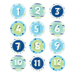 Pearhead First Year Belly Stickers - Blue
