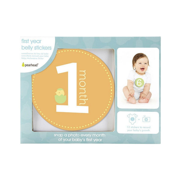 Pearhead First Year Belly Stickers - Orange
