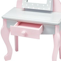 Olivia's Little World Doll Furniture - Vanity Table and Stool Set