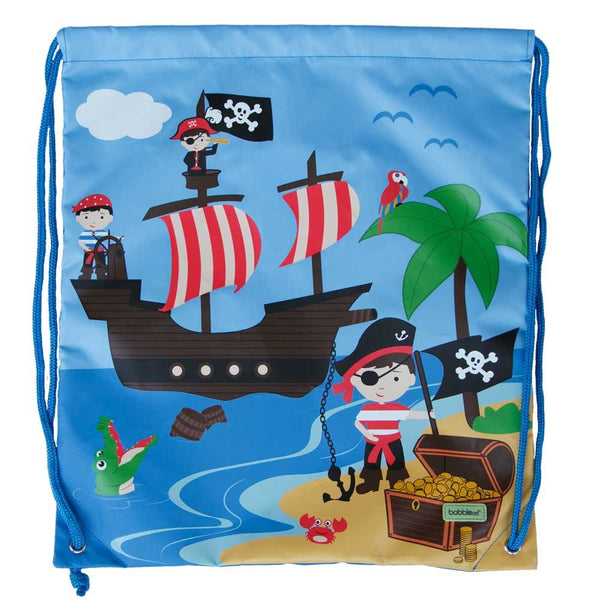 Bobble Art Swimming Bag / Library Bag / Drawstring Bag - Pirate