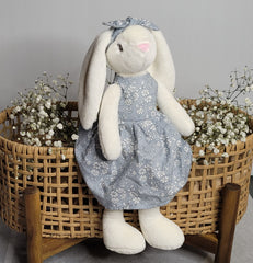 Petite Vous Lucy the Rabbit Soft Toy (Blue)