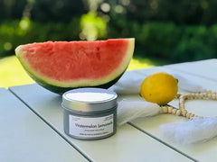 Blissful Sundays Soy Candle - Travel Tins - Watermelon Lemonade