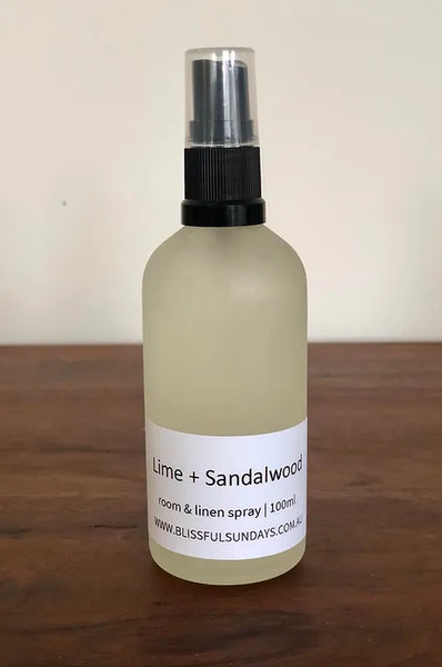 Blissful Sundays Room and Linen Spray - Lime and Sandalwood