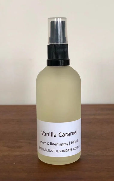 Blissful Sundays Room and Linen Spray - Vanilla Caramel