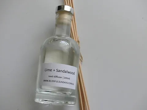 Blissful Sundays Reed Diffuser - Lime and Sandalwood